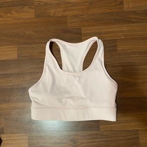 Size Large light pink Fabletics sports bra medium support
